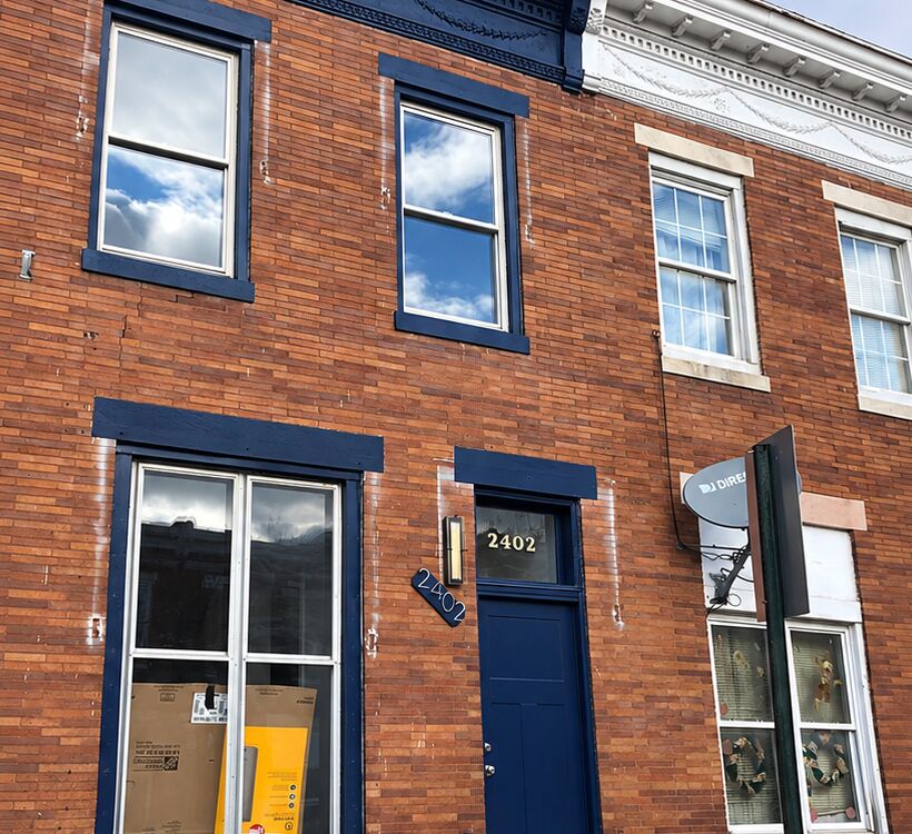 Refinance financed at 2402 E Oliver St, Baltimore, MD 21213